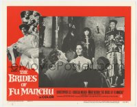 5r292 BRIDES OF FU MANCHU LC #1 1966 Asian villain Christopher Lee, better dead than wed!