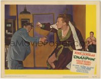 5r335 CHAMPION LC #2 1949 great image of boxer Kirk Douglas & his brother Arthur Kennedy fighting!