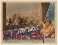 5r342 CHINA SKY LC 1945 soldiers fighting on crowded battlefield, from Pearl S. Buck's novel!