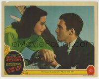 5r361 COME LIVE WITH ME LC 1941 beautiful Hedy Lamarr meets James Stewart & asks him to marry her!