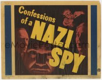 5r365 CONFESSIONS OF A NAZI SPY LC 1939 great moody montage of Edward G. Robinson & co-stars!