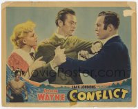5r367 CONFLICT LC 1936 Jean Rogers stops boxer John Wayne & Ward Bond from fighting, Jack London!