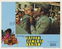 5r374 COTTON COMES TO HARLEM int'l LC #4 1970 c/u of Godfrey Combridge grabbing guy by his collar!
