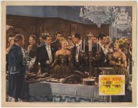 5r432 DOLLY SISTERS LC 1945 pretty Betty Grable & June Haver mingling with men at fancy party!