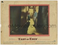 5r446 EAST OF EDEN LC #5 1955 Lois Smith, James Dean as he learns truth about his mom, Elia Kazan!