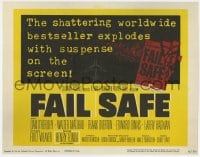 5r046 FAIL SAFE TC 1964 the shattering worldwide bestseller directed by Sidney Lumet!