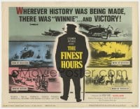 5r048 FINEST HOURS TC 1964 wherever history was being made, there was Winston Churchill & victory!