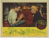 5r481 FIRST TRAVELING SALESLADY LC #4 1956 c/u of Barry Nelson & Ginger Rogers on couch!
