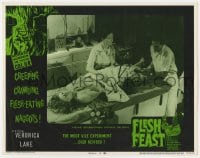 5r485 FLESH FEAST LC #6 1970 horrifying image of doctors about to saw off a woman's leg!
