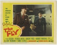 5r486 FLY LC #7 1958 Vincent Price & Herbert Marshall try to make alternate explanation!