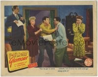 5r490 FOOTLIGHT GLAMOUR LC 1943 Bacon, Ann Savage, Penny Singleton with Arthur Lake about to fight!