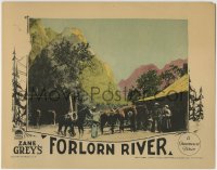 5r492 FORLORN RIVER LC 1926 far shot of Jack Holt, Raymond Hatton & Arlette Marchal, Zane Grey!