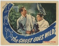 5r504 GHOST GOES WILD LC #6 1947 Ellison is surprised by the owl on Edward Everett Horton's head!