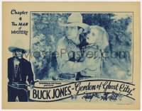 5r519 GORDON OF GHOST CITY chapter 4 LC 1933 great c/u of Buck Jones holding scared Madge Bellamy!