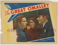 5r522 GREAT O'MALLEY LC 1937 Frieda Inescort between glaring cop Pat O'Brien & Humphrey Bogart!