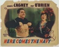 5r545 HERE COMES THE NAVY LC R1940s lady laughs at the words tattooed on Frank McHugh's chest!