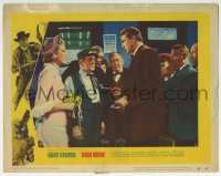 5r549 HIGH NOON LC #8 1952 Lon Chaney Jr, Mitchell & Grace Kelly w/ Gary Cooper receiving telegram!