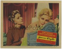 5r596 JEANNE EAGELS LC #2 1957 close up of Agnes Moorehead consoling sad Kim Novak!