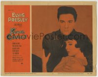 5r608 KING CREOLE LC #2 1958 best close up of Elvis Presley holding sexy Carolyn Jones!