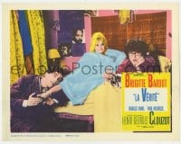 5r618 LA VERITE LC 1961 sexy Brigitte Bardot in bed with two others, Henri-Georges Clouzot