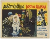 5r636 LOST IN ALASKA LC #7 1952 Lou Costello with Mitzi Green in fur by Eskimo!