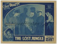 5r637 LOST JUNGLE chapter 12 LC 1934 Clyde Beatty & cool animal art in border, Take Them Back Alive!