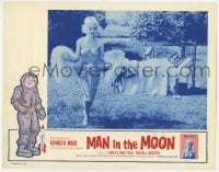 5r654 MAN IN THE MOON LC 1961 sexy Shirley Anne Field by Kenneth More on outdoor bed!