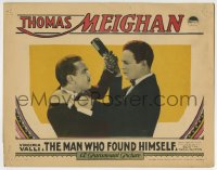 5r655 MAN WHO FOUND HIMSELF LC 1925 great close up of Thomas Meighan fighting with Frank Morgan!