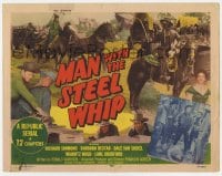 5r096 MAN WITH THE STEEL WHIP chapter 1 TC 1954 serial, Simmons fights Bradford & Bestar!