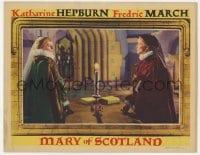 5r664 MARY OF SCOTLAND LC 1936 Katharine Hepburn stares at Florence Eldridge as Queen Elizabeth!