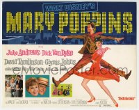 5r099 MARY POPPINS TC R1973 Julie Andrews & Dick Van Dyke in Walt Disney's musical classic!