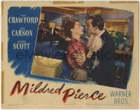 5r671 MILDRED PIERCE LC 1945 Zachary Scott embraces Joan Crawford & tries to kiss her, Curtiz!
