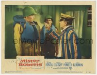 5r677 MISTER ROBERTS LC #8 1955 James Cagney accuses Henry Fonda of not honoring their deal!