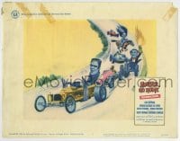 5r683 MUNSTER GO HOME LC #3 1966 cool art of Herman & Grandpa in dragsters with Lily on horse!