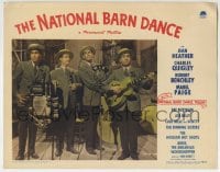 5r694 NATIONAL BARN DANCE LC 1944 great image of The Hoosier Hot Shots performing on radio!