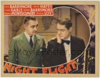 5r701 NIGHT FLIGHT LC 1933 John Barrymore puts hand on bewildered brother Lionel's shoulder!