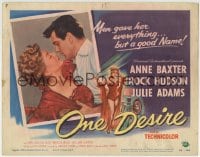 5r114 ONE DESIRE TC 1955 Rock Hudson gave sexy Anne Baxter everything but a good name!