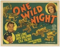 5r115 ONE WILD NIGHT TC 1938 June Lang, Dick Baldwin, Andrew Tombes, great police chase art!