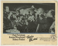 5r725 PARIS BLUES LC #3 1961 Paul Newman playing trombone with Louis Armstrong playing trumpet!