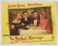 5r729 PERFECT MARRIAGE LC #8 1946 Loretta Young, David Niven, Eddie Albert, Virginia Field!