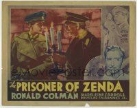 5r747 PRISONER OF ZENDA Other Company LC 1937 C. Aubrey Smith holds candlestick by young David Niven