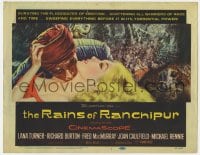 5r121 RAINS OF RANCHIPUR TC 1955 Lana Turner, Richard Burton, rains couldn't wash their sin away!