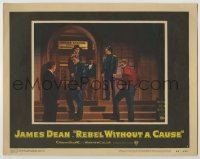 5r766 REBEL WITHOUT A CAUSE LC #6 1955 James Dean, Hopper, Grinnage & Mazzola at police station!