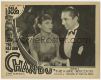 5r772 RETURN OF CHANDU chapter 12 LC 1934 c/u of Bela Lugosi & pretty woman, The Knife Descends!