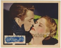 5r774 RHAPSODY IN BLUE LC 1945 romantic close up of Robert Alda about to kiss sexy Alexis Smith!