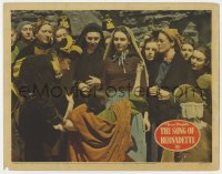 5r843 SONG OF BERNADETTE LC 1943 woman kneeling in front of Anne Revere, Yurka & Jennifer Jones!