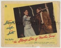5r860 STRANGE LOVE OF MARTHA IVERS LC #6 1946 Barbara Stanwyck & Van Heflin in heated argument!