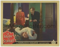 5r865 STUDY IN SCARLET LC 1933 Anna May Wong & Komai at murder scene, Sherlock Holmes, ultra rare!