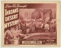 5r882 TARZAN'S DESERT MYSTERY LC #7 R1949 Johnny Weissmuller protects Sheffield from angry men!