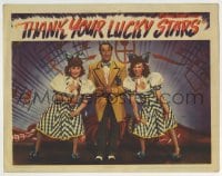 5r886 THANK YOUR LUCKY STARS LC 1943 George Tobias between Ida Lupino & Joan Leslie!